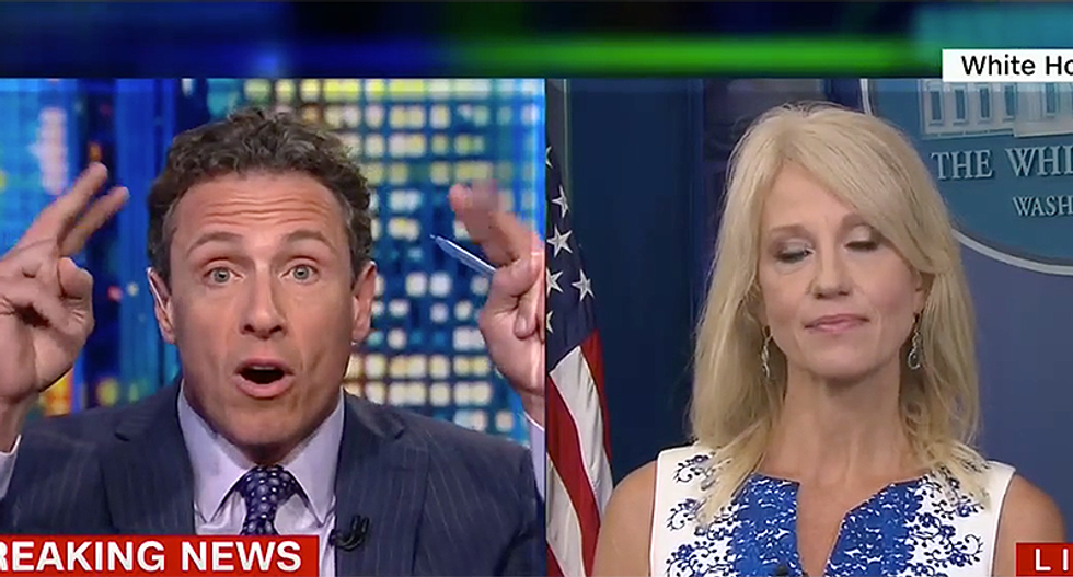WATCH: CNN's Cuomo aghast after Kellyanne Conway says Russian interference is not 'an issue of national security'