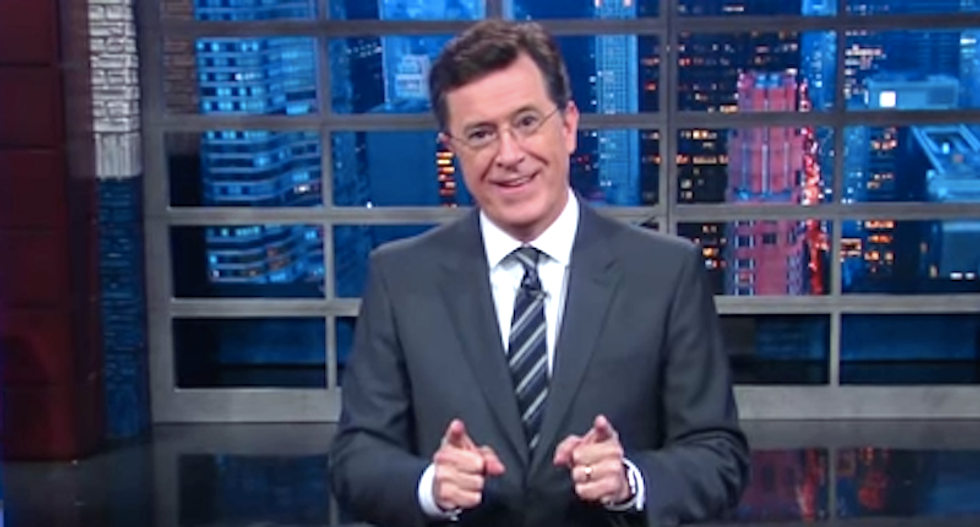 Colbert alarmed by poll showing support for Trump and giant meteor: Voters want apocalypse