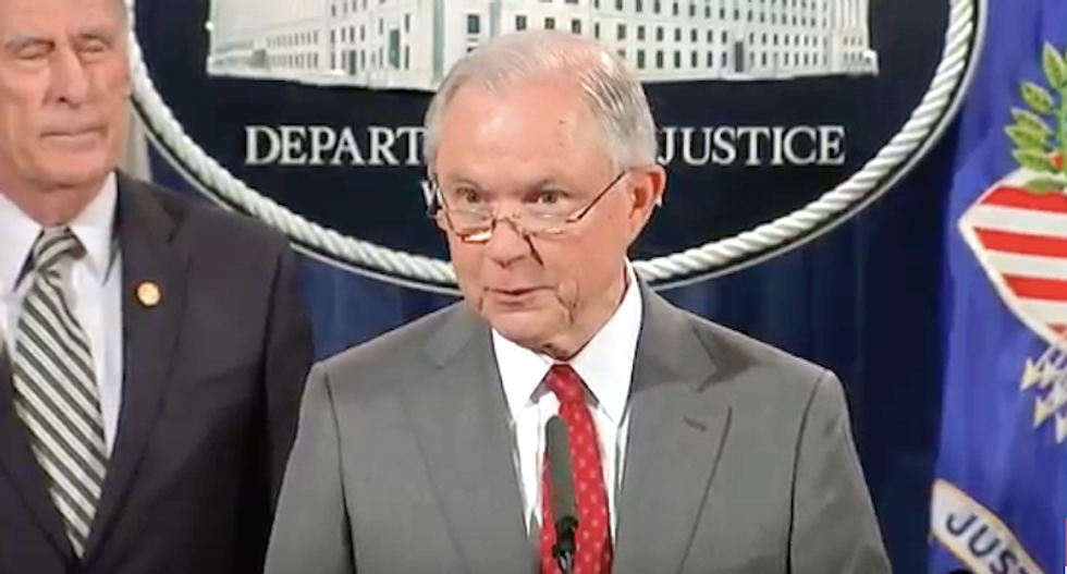 Jeff Sessions just hit back at raging Trump