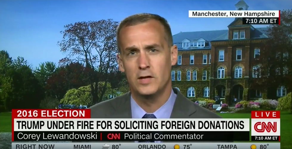 CNN denies that it has suspended Corey Lewandowski