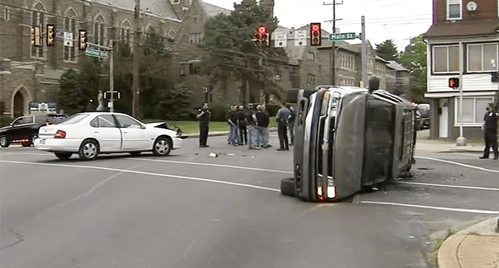 Gun-waving SUV driver crashed car into group paying tribute to Pennsylvania nurses and healthcare workers