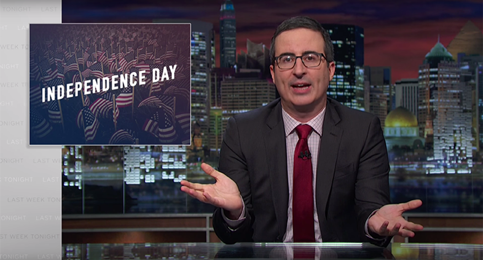 John Oliver wonders if USA independence from Britain was really all that good of an idea after all