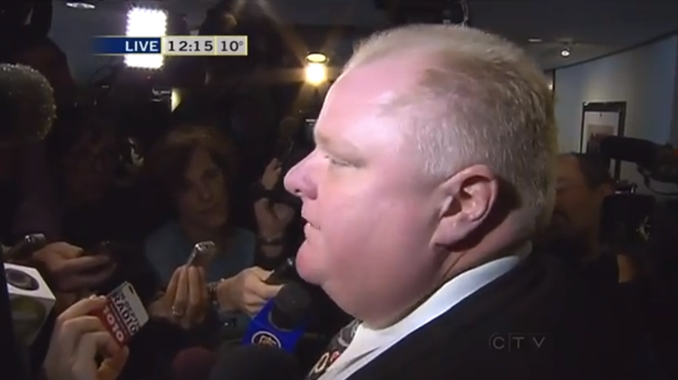 Toronto Mayor Rob Ford: 'Yes, I have smoked crack cocaine,' 'probably in one of my drunken stupors'