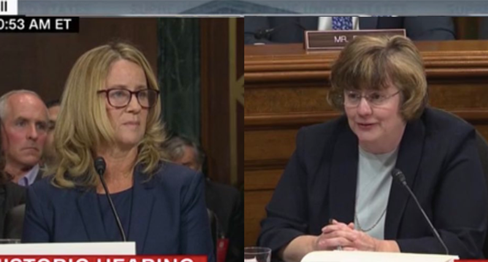 GOP’s secret weapon Rachel Mitchell goes down in flames trying to cross-examine Ford in 5-minute chunks
