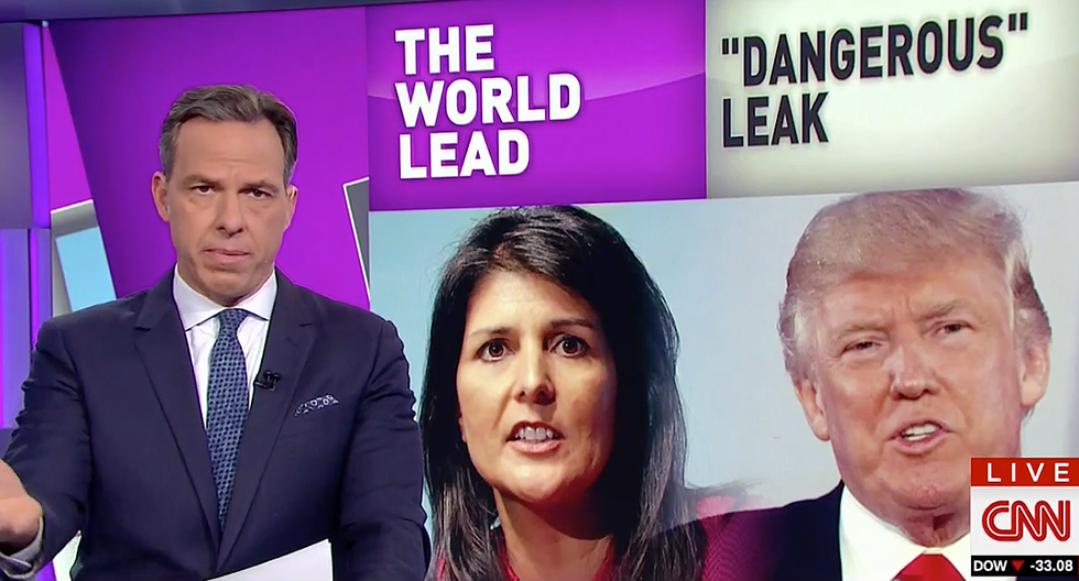 ‘This president has a credibility chasm’: Tapper slams Trump’s ‘hypocrisy’ over leaked North Korea intel