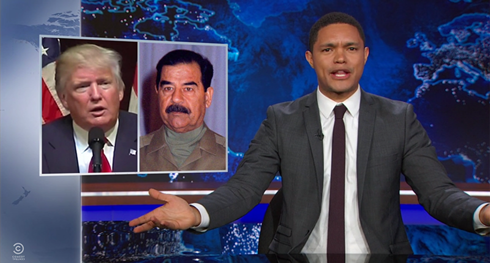 Trevor Noah scorches Trump: 'How is one party's nominee for president praising a mass murderer?'