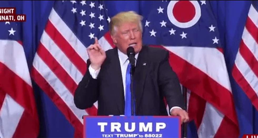 WATCH: Trump pivots to the general election by questioning whether Cruz's dad killed JFK -- again