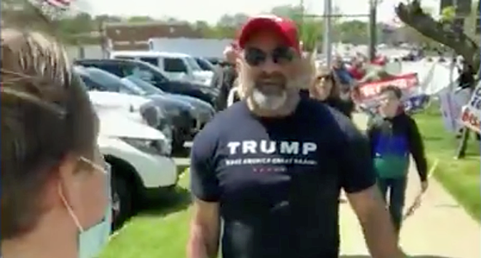 Local TV reporter flees a Trump supporter invading his personal space during pandemic: ‘Can you back away?’