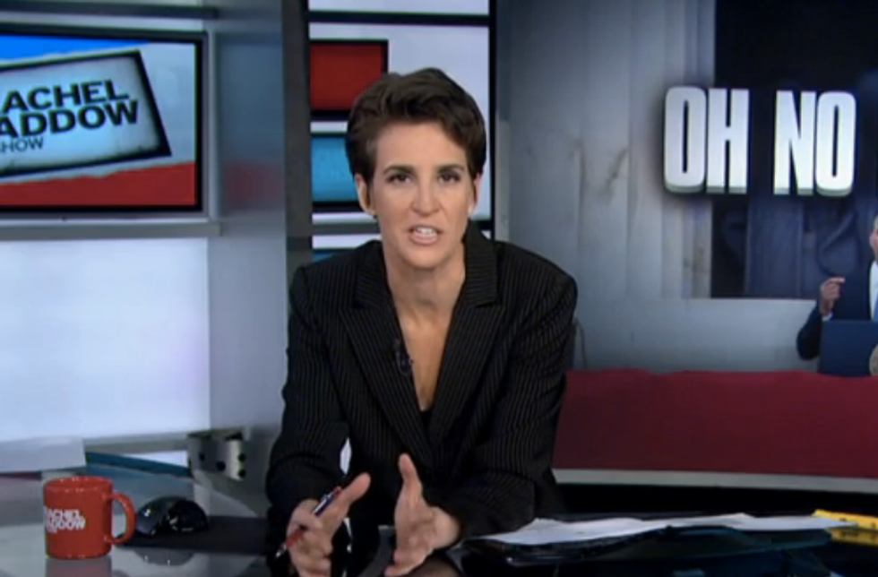 Maddow mocks right wingers over substance-free 'Under God' Obama attack