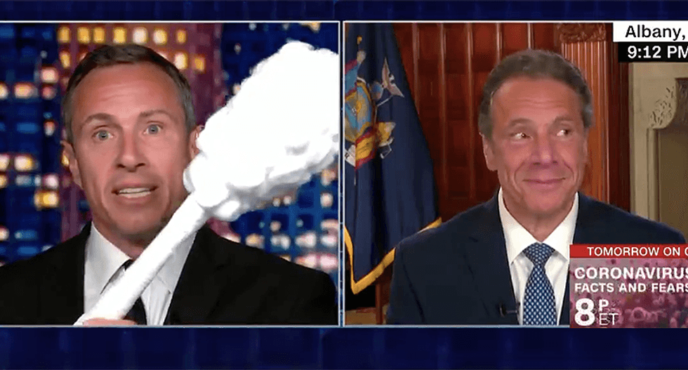 Chris Cuomo's CNN interview with his brother the governor takes a bizarre turn