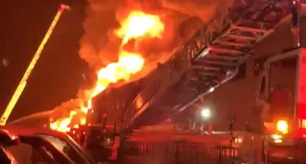 WATCH: San Francisco firefighters struggle to control blaze at Fisherman's Wharf