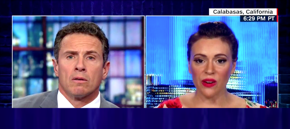 Alyssa Milano tells CNN's Chris Cuomo about Kavanaugh's hearing: 'I could feel his rage'
