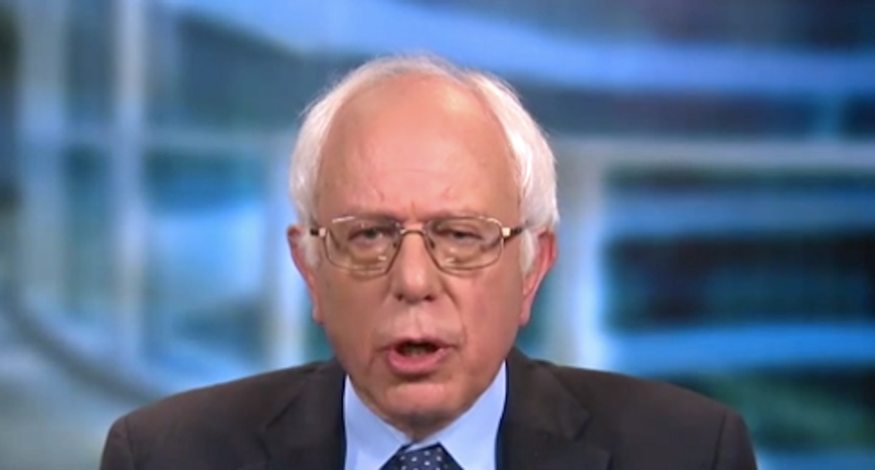 'This guy lies all of the time!': Bernie Sanders rails against 'pathological liar' Trump