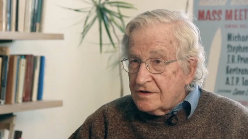 Noam Chomsky: We're no longer a functioning democracy, we're really a plutocracy
