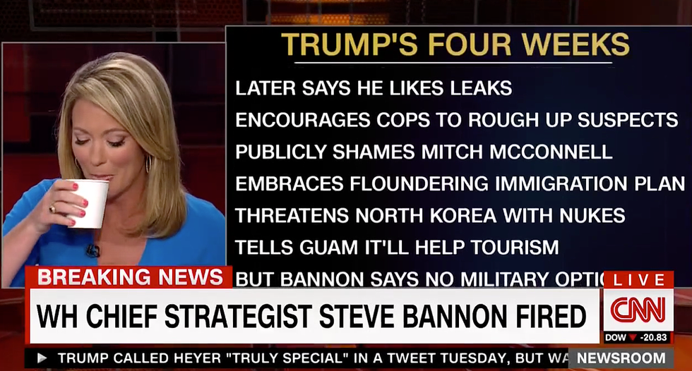 ‘Sorry this is long’: Watch CNN’s Baldwin stop for water as she tries to read an unending list of Trump failures