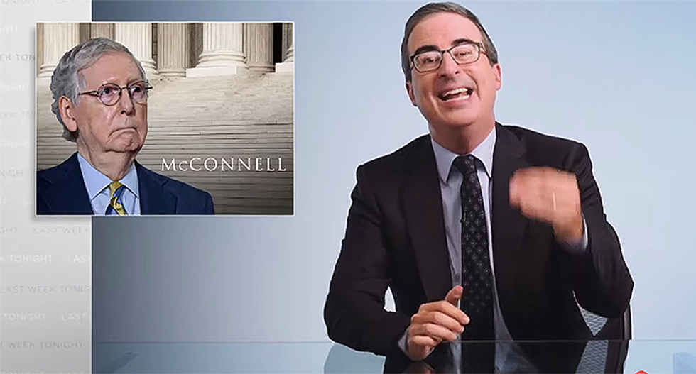 John Oliver explains how Dems can bring the pain to Mitch McConnell -- even if he wins re-election