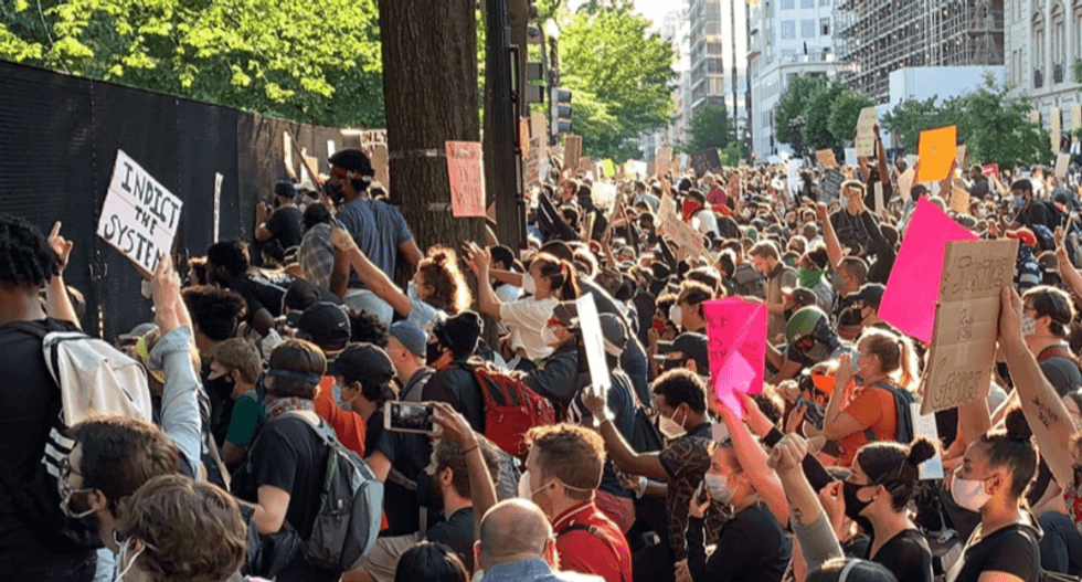Protesters in Lafayette Park hit with gas for second night in a row: report