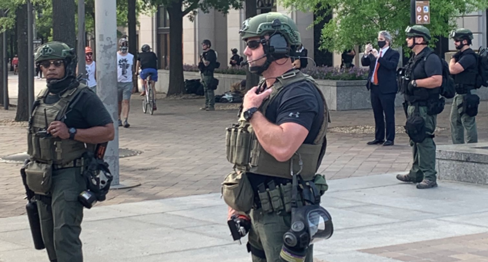Armed security forces in DC are refusing to identify their agencies — sparking condemnation