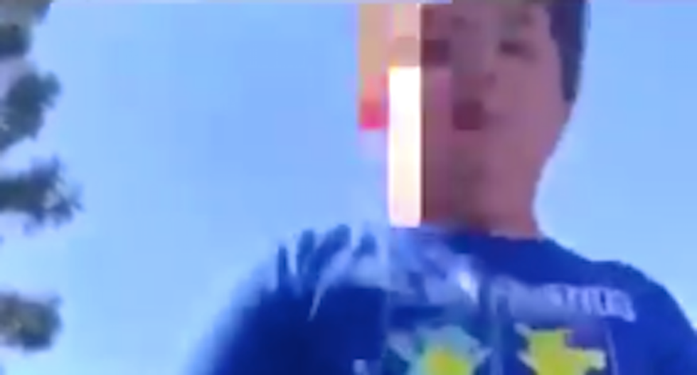 WATCH: Hispanic girl screams in fear as child aggressively bullies her and her grandmother