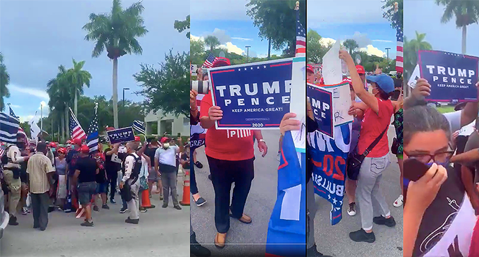 Florida 'All Lives Matter' protest turns into rally for Donald Trump instead