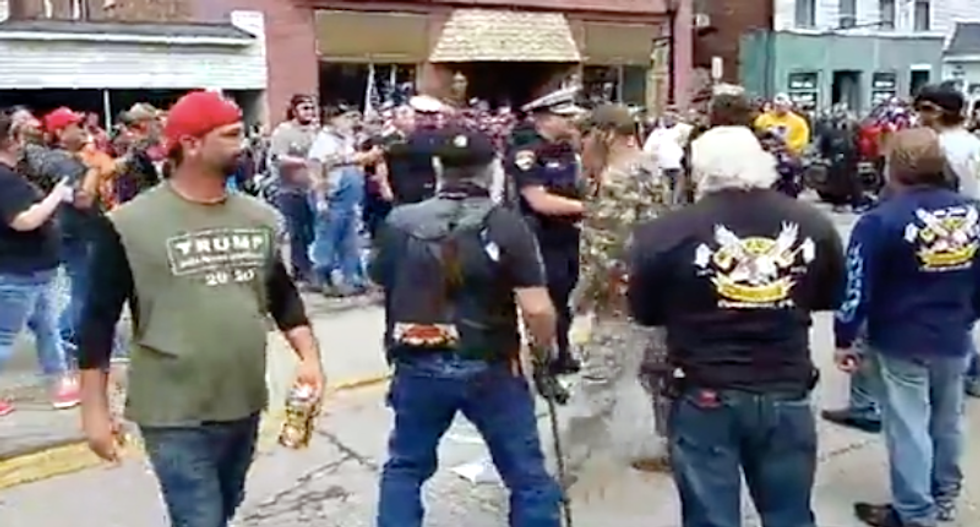 Gun-toting Trump supporters attack George Floyd protesters in rural Ohio town