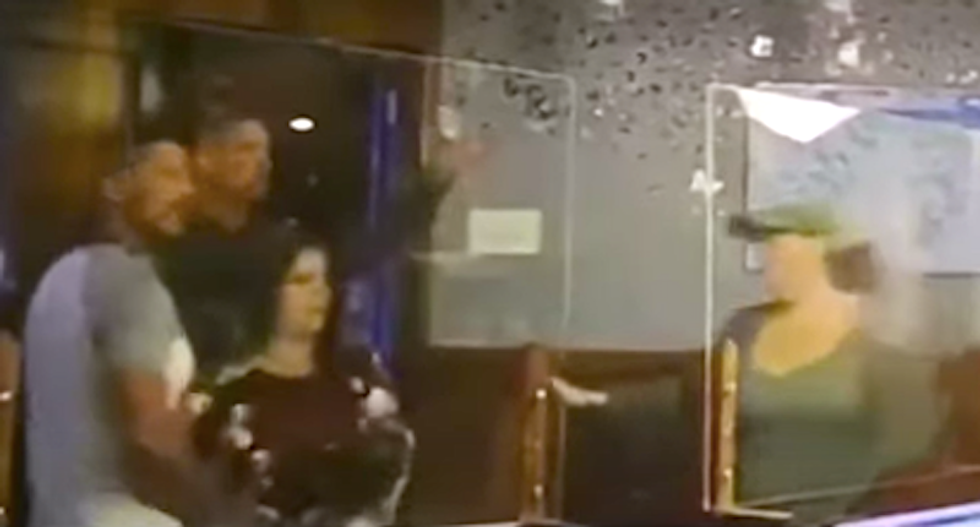 Off-duty cop and friends go berserk in Chinese restaurant over face mask request