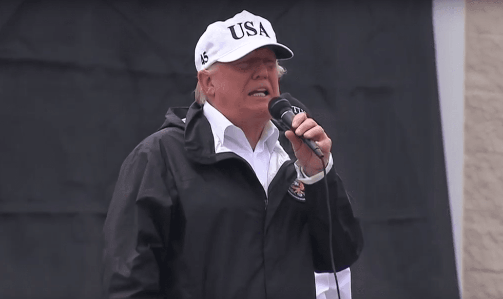 'Get him out of Texas': Internet torches Trump for boasting about crowd size at hurricane relief event