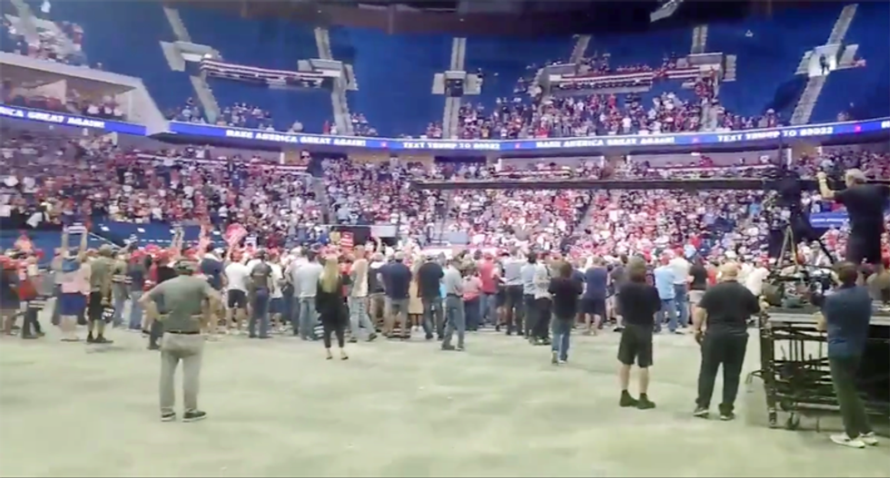'Pitiful turnout': Trump mocked for 'hilariously weak' attendance at Tulsa rally held during coronavirus pandemic