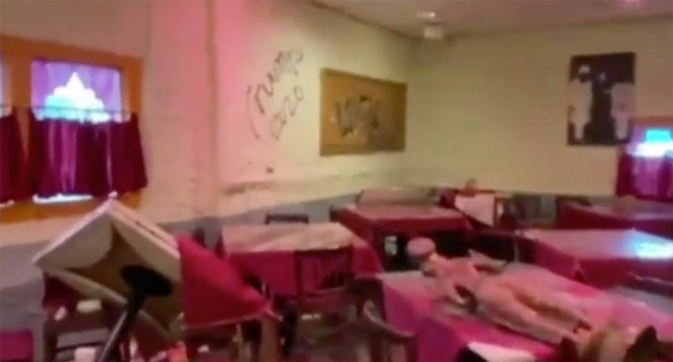 White Supremacists suspected of painting N-word, ‘Trump 2020’ and worse at destroyed Santa Fe restaurant