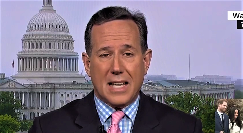 Rick Santorum forced to admit he was wrong to defend Trump for blaming US for poor Russia relations