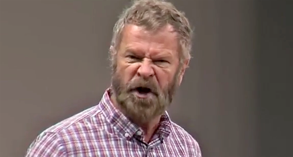 Florida man melts down in crazed anti-mask town hall appearance: 'I will not be muzzled like a mad dog'