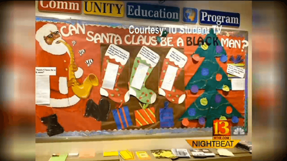 Indiana University display used negative stereotypes to ask: Can Santa Claus be black?