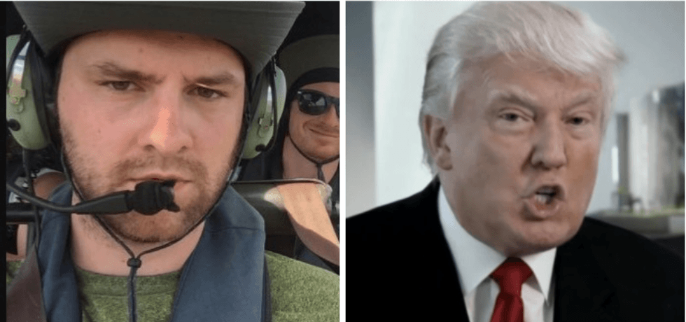 'We were literally on the helicopter': Journo who flew with Coast Guard owns Trump over anti-press jab