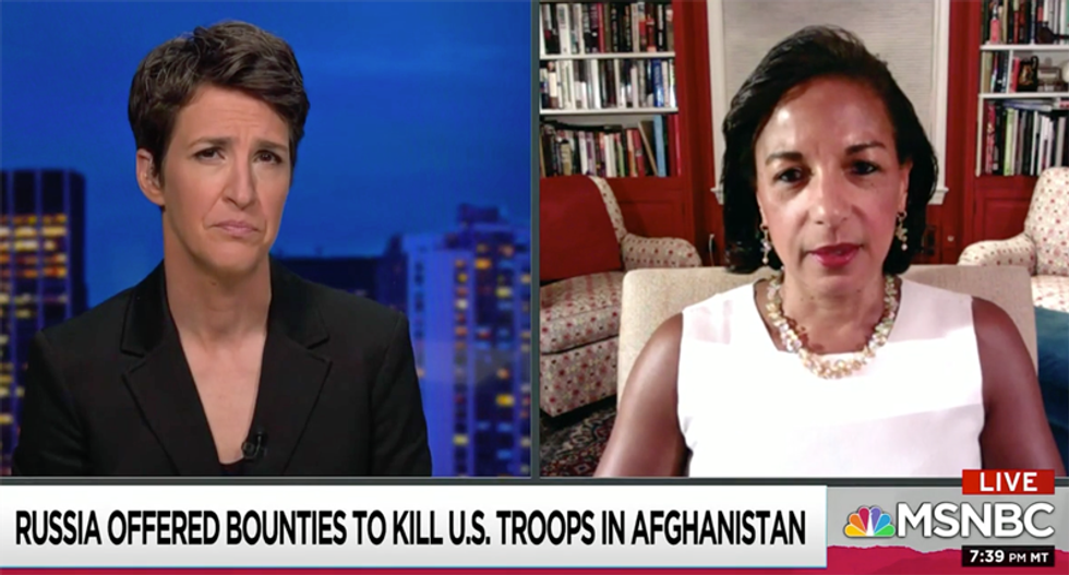 WATCH: Susan Rice says officials who did not brief Trump on Russian plot ‘should be run out of the White House’