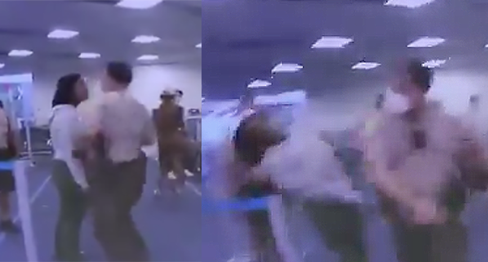 Miami-Dade cop relieved of duty after punching irate woman at Florida airport