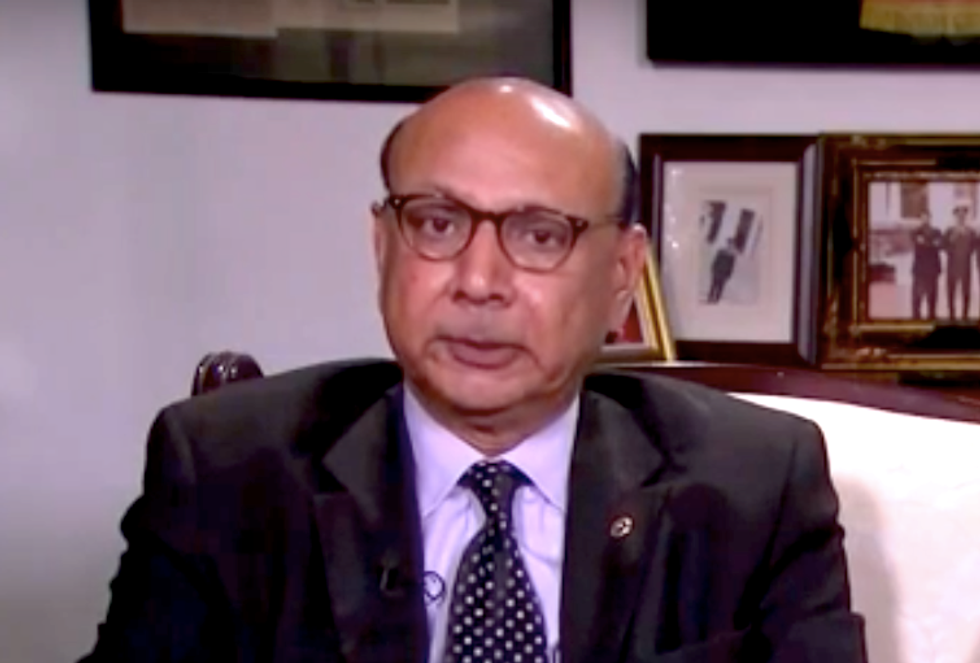 War hero's father Khizr Khan chokes up on MSNBC as he appeals to GOP leaders to repudiate Trump