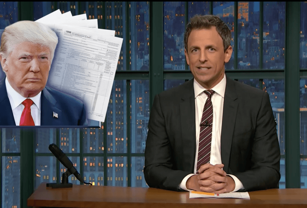 Seth Meyers: Trump won't release his tax returns because he's broke