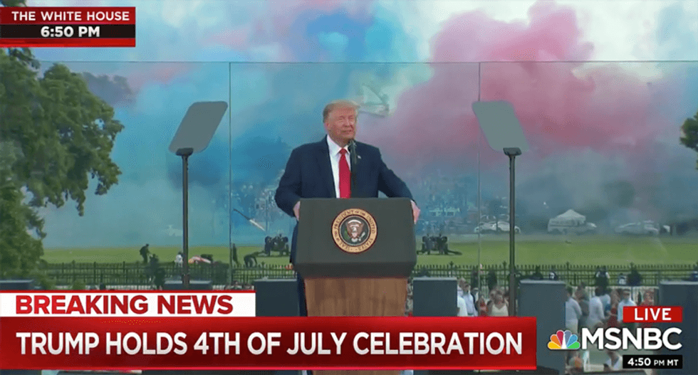 Trump blasted for ‘bringing us to the brink of a civil war’ with 4th of July speech: ‘Going full dictator’