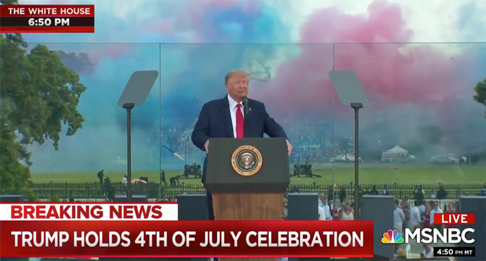 Trump blasted for ‘bringing us to the brink of a civil war’ with 4th of July speech: ‘Going full dictator’