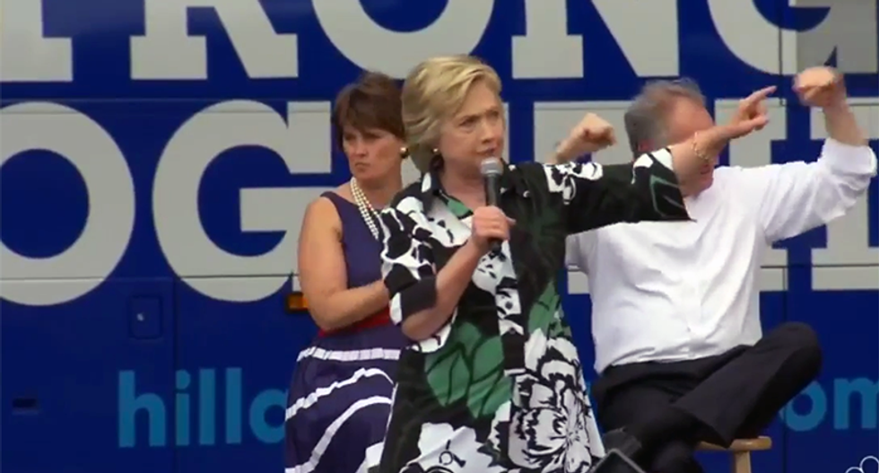 Hillary Clinton calls out Trump's bad leadership: He 'poses a serious threat to our democracy'