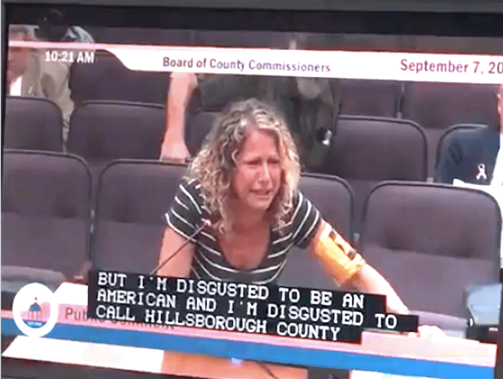 ‘Disgusted to be an American’: Tampa woman throws tearful tantrum over Confederate statue relocation
