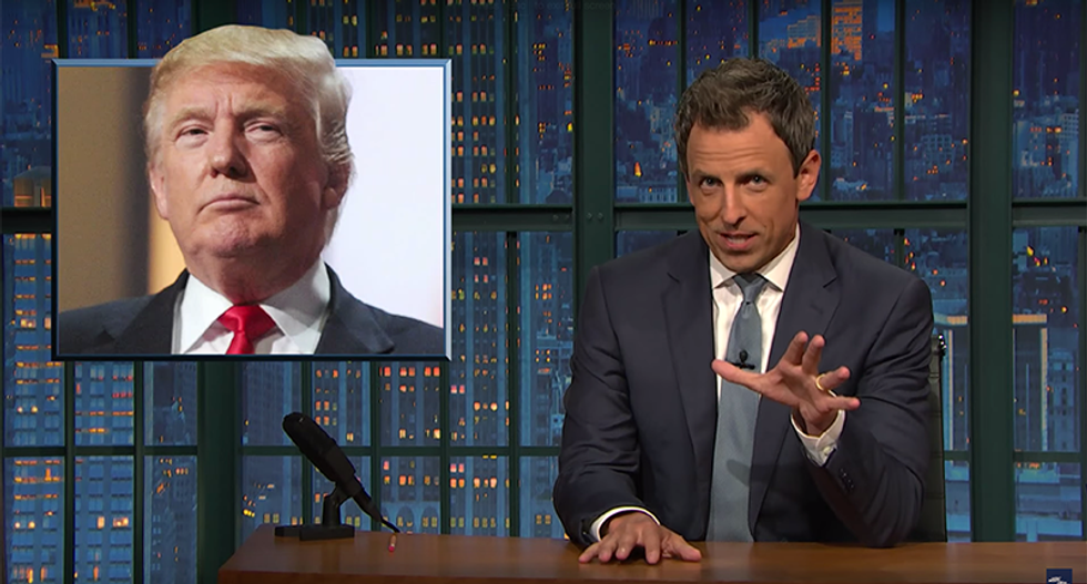 Seth Meyers shames GOPers who denounce Trump but still support him: 'Even NFL is distancing itself'