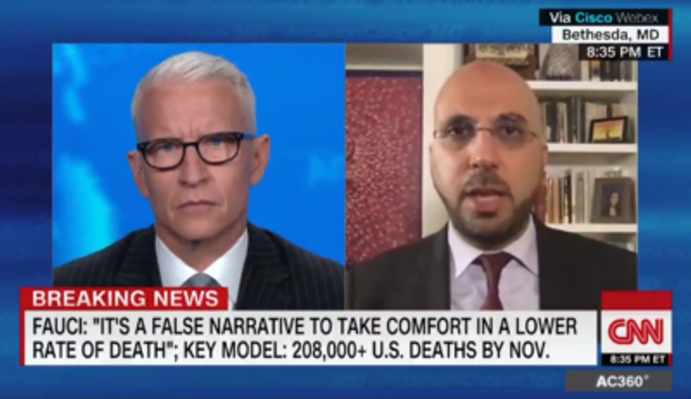 This government official tried to share optimism about vaccines — but he also hinted at a dark possible future