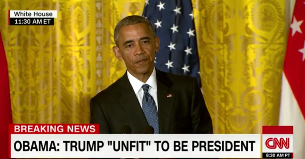 Watch Obama drop the hammer on GOP lawmakers who denounced Trump: 'Why are you still endorsing him?'