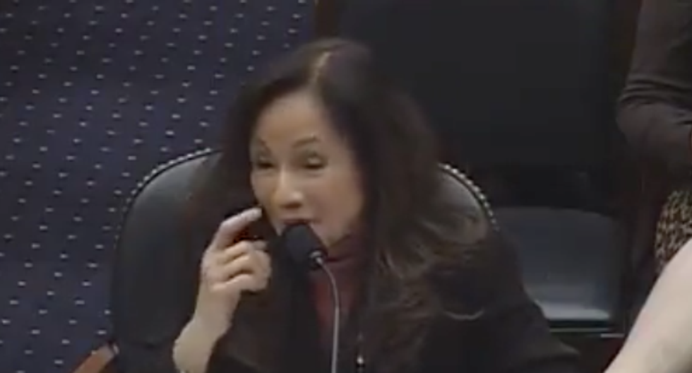 WATCH: Trump official freezes up when faced with a question about global warming