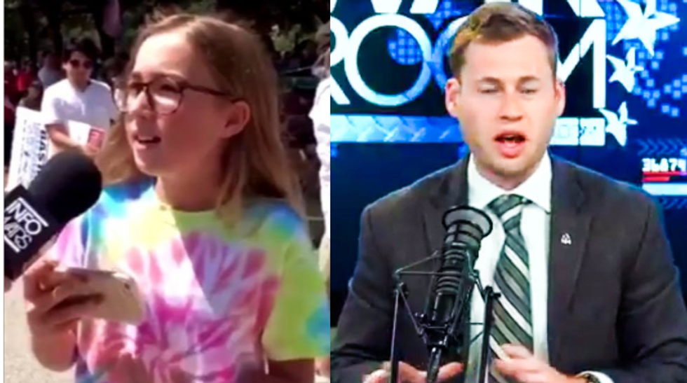 'This girl didn't defeat me!': InfoWars reporter defensively insists he didn't lose debate with a young girl