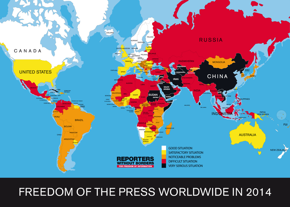 U.S. press freedom plunges to 46th, placing it behind former Soviet states