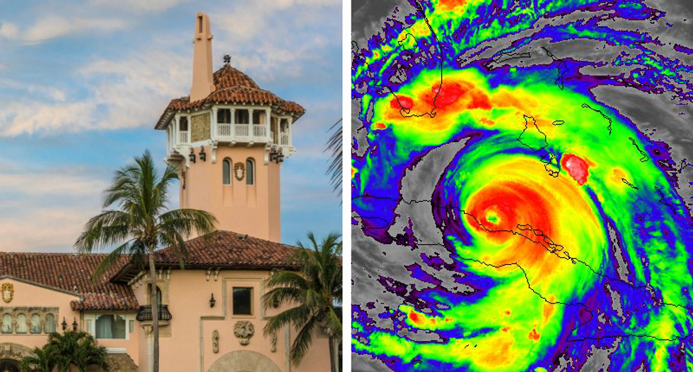 Trump's Mar-a-Lago sits in Hurricane Irma's path -- and the federal government is insuring it