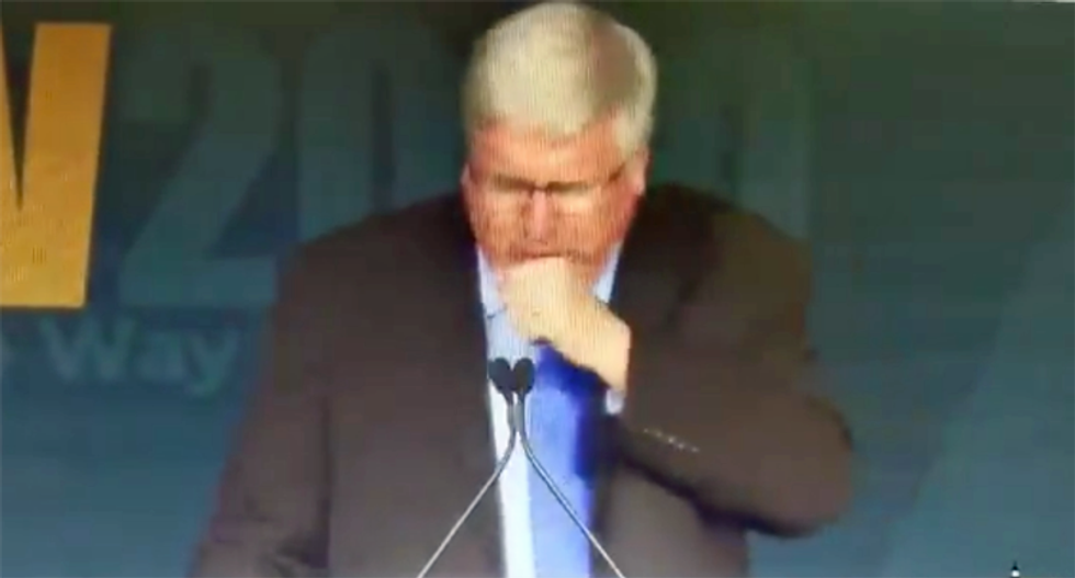 WATCH: GOP congressman suffers coughing fit — while praising Trump at mask-optional GOP convention