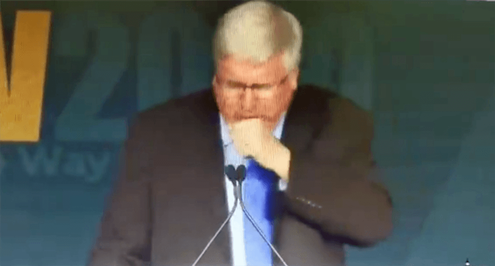 WATCH: GOP congressman suffers coughing fit — while praising Trump at mask-optional GOP convention